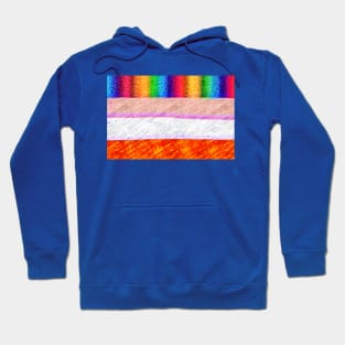 crazy colored lines Hoodie